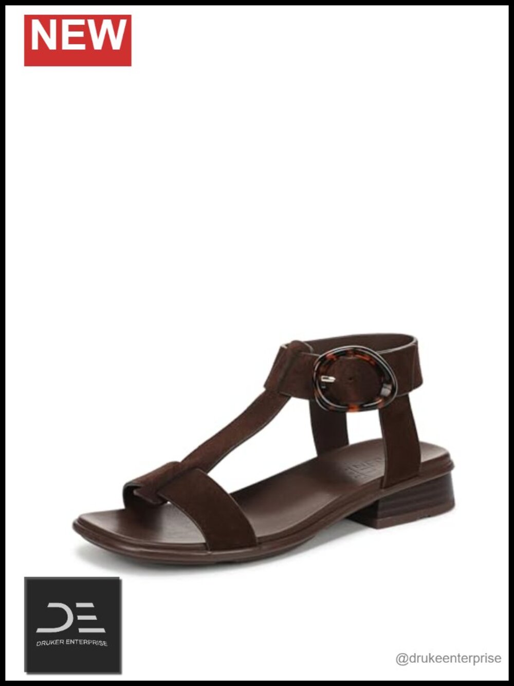 Naturalizer Brandy Sandals - Suede Open Toe Block Heel